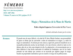 Magia y Matem&aacute;ticas de mano de Martin