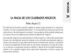 La maguia de los cuadrados m&aacute;gicos