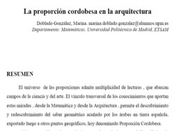 Proporci&oacute;n cordobesa