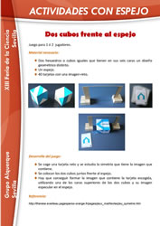 2 cubios frente al espejo