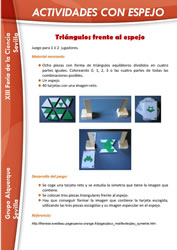 Tri&aacute;ngulos frente al espejo