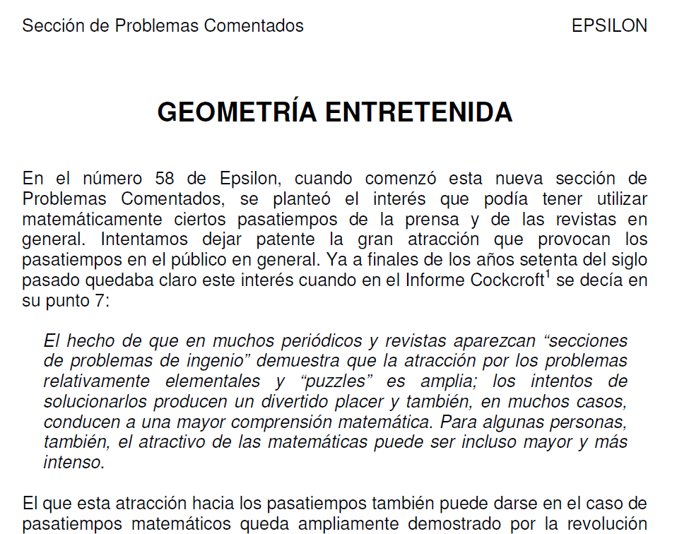 Geometr&iacute;a entretenida