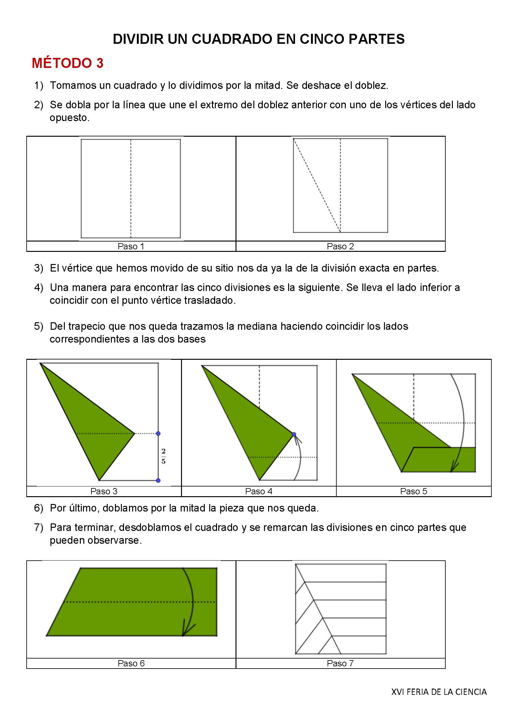Dividir en tres partes iguales