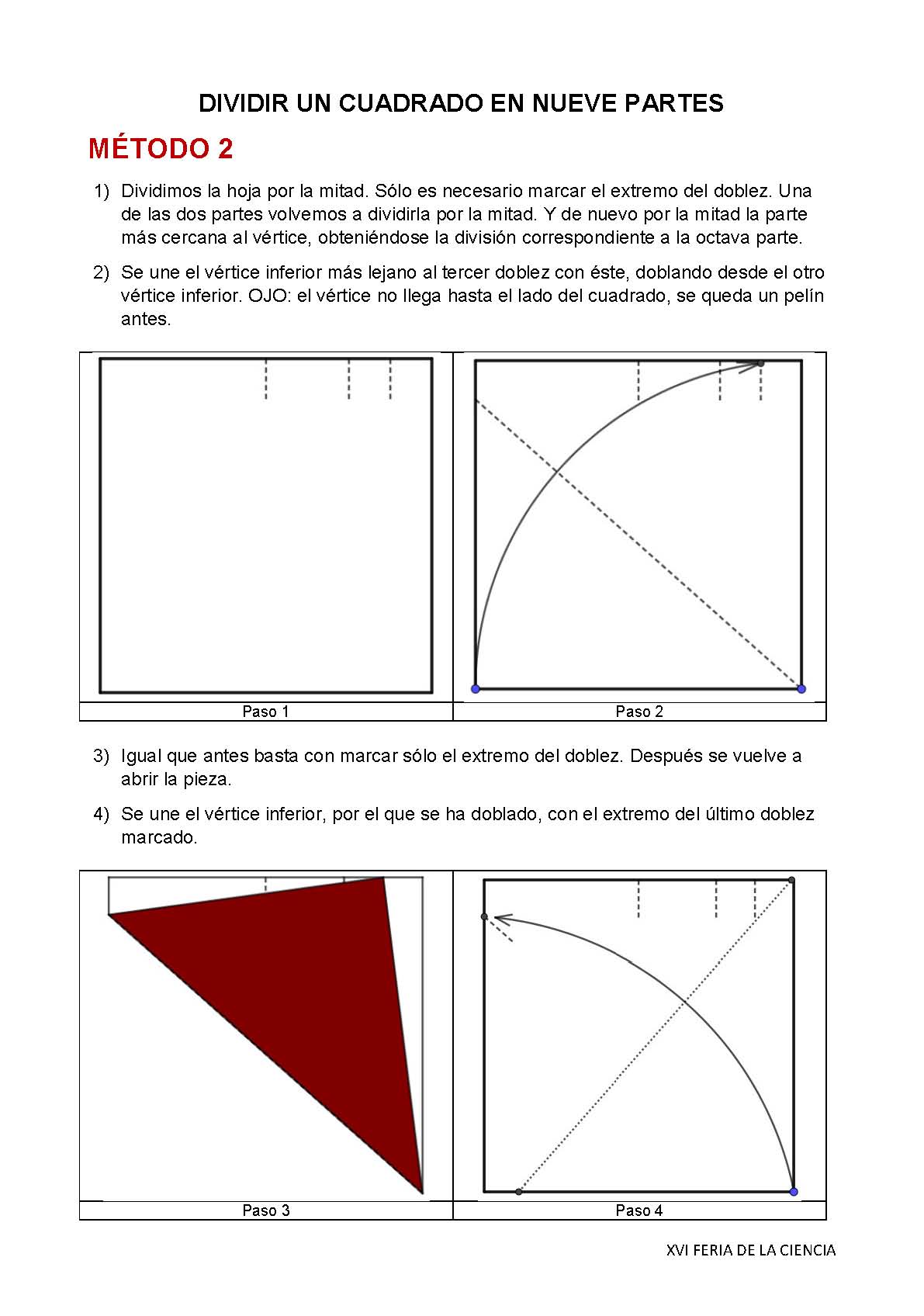 Dividir en nueve partes iguales