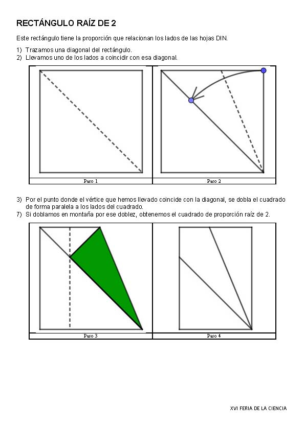 Rect&aacute;ngulo raiz de 2