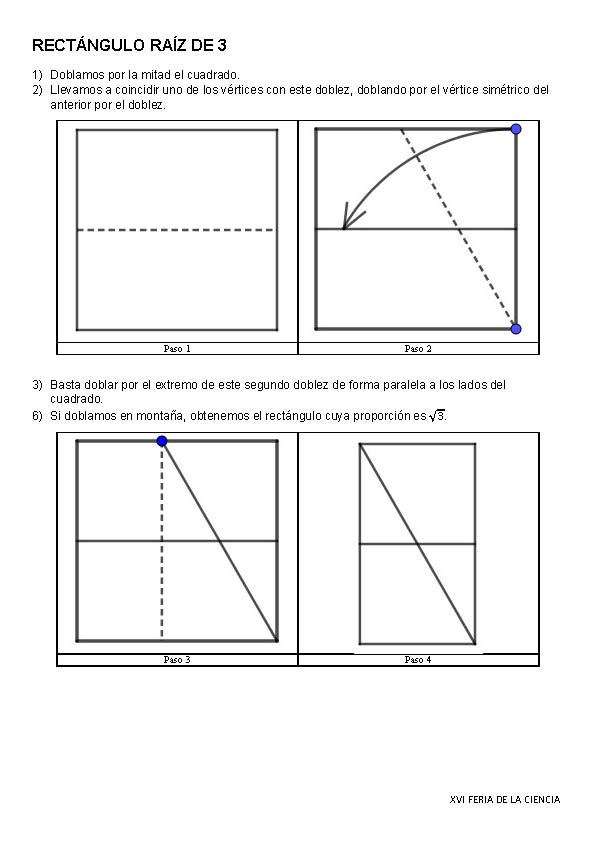 Rect&aacute;ngulo raiz de 3