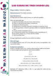 Las caras de tres dados