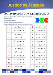 Acticidades con miniarco