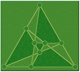 Tres en raya &aacute;ureo