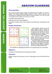 Abacum_claudere. Juego de Europa